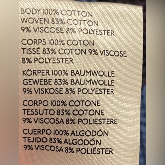 Pilcro Anthropologie Collared Layered Sweater. Size M. Denim and Navy. - Picture 5 of 5